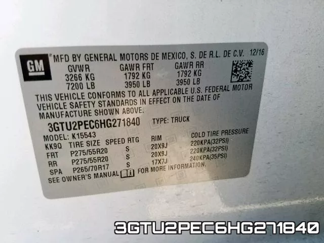 3GTU2PEC6HG271840 фото 2