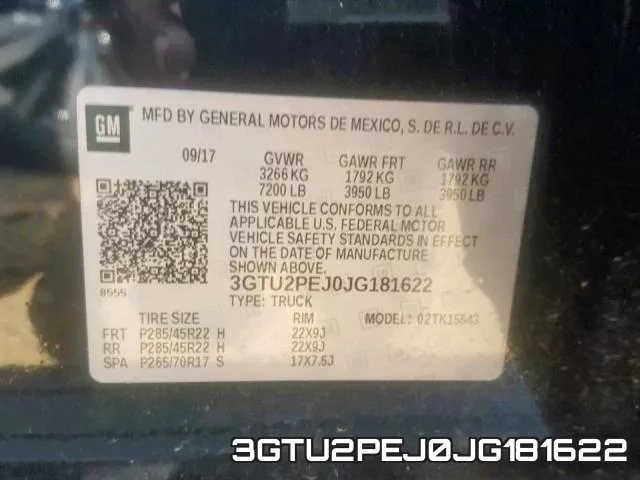 3GTU2PEJ0JG181622 фото 2