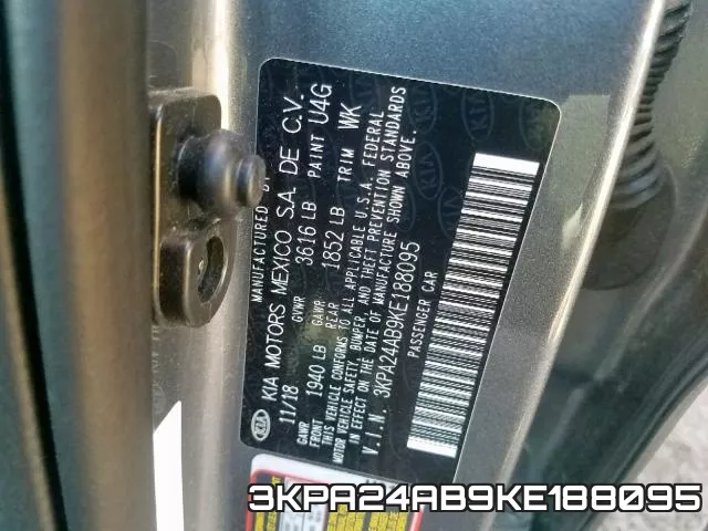 3KPA24AB9KE188095 фото 2