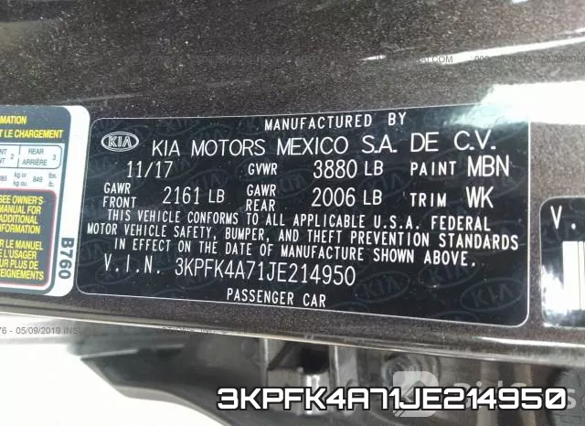 3KPFK4A71JE214950 фото 10