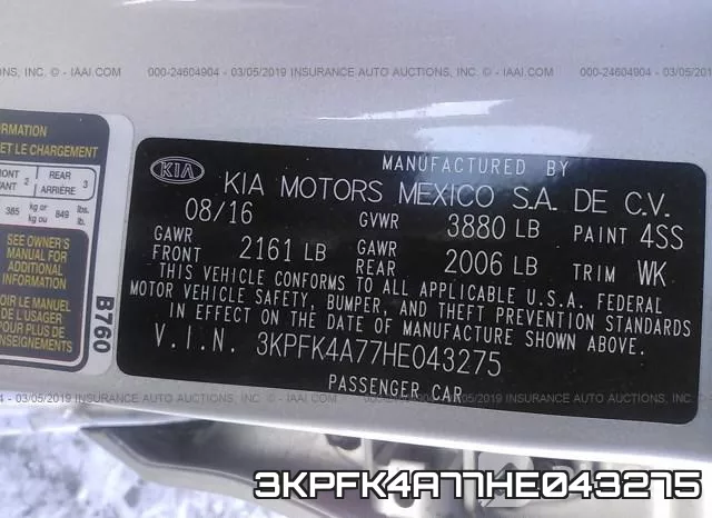 3KPFK4A77HE043275 фото 10