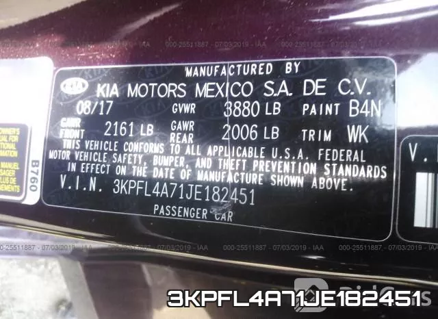 3KPFL4A71JE182451 фото 10