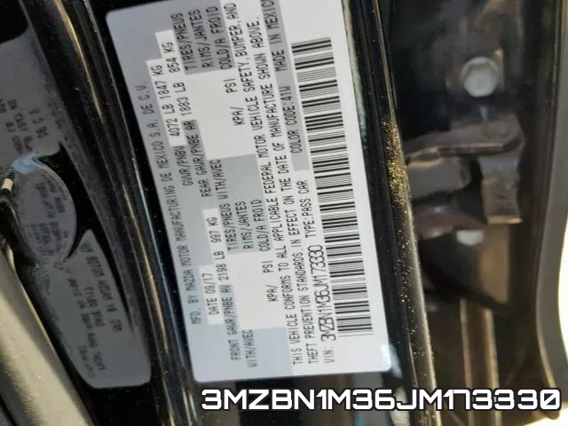 3MZBN1M36JM173330 фото 2
