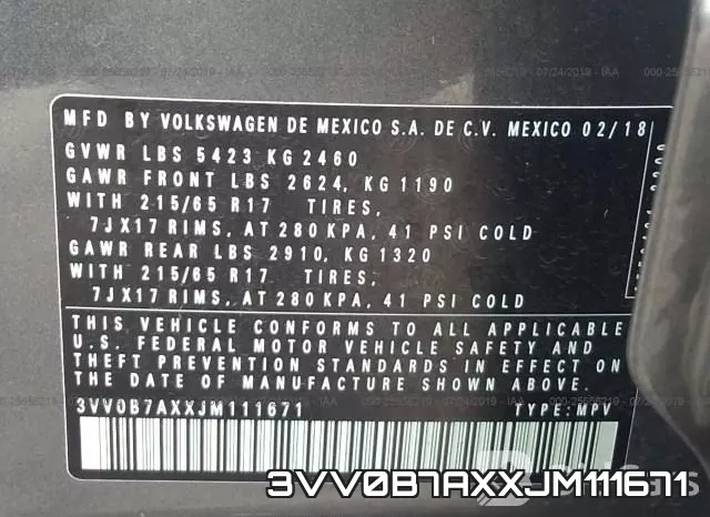 3VV0B7AXXJM111671 фото 10