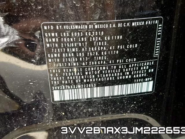 3VV2B7AX3JM222653 фото 2