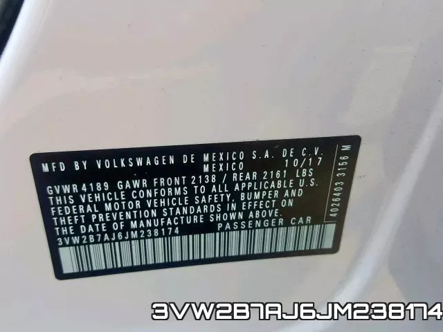 3VW2B7AJ6JM238174 фото 2