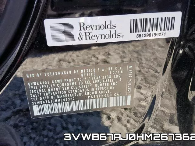 3VWB67AJ0HM267362 фото 2