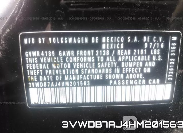 3VWDB7AJ4HM201563 фото 10