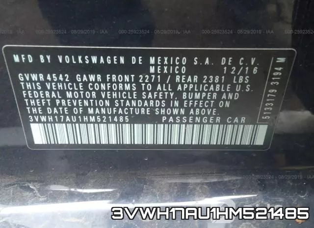 3VWH17AU1HM521485 фото 10
