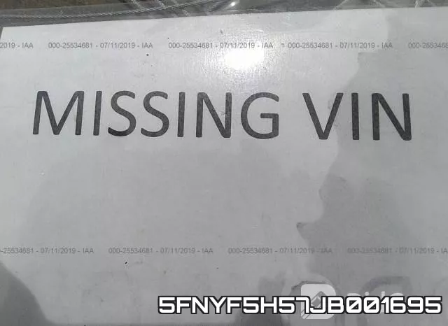 5FNYF5H57JB001695 фото 10