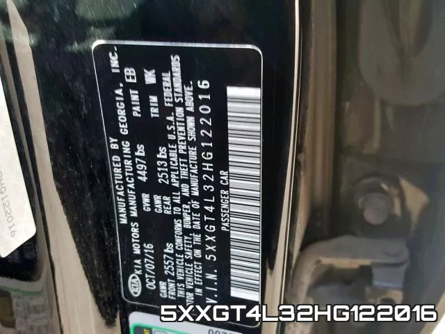 5XXGT4L32HG122016 фото 2