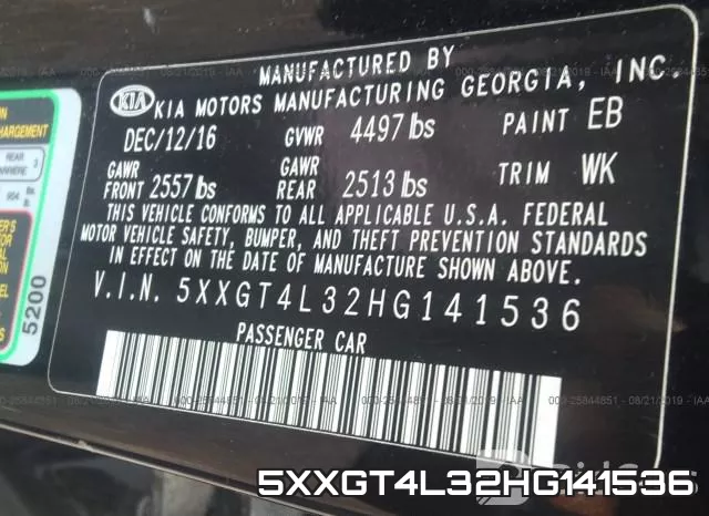 5XXGT4L32HG141536 фото 10
