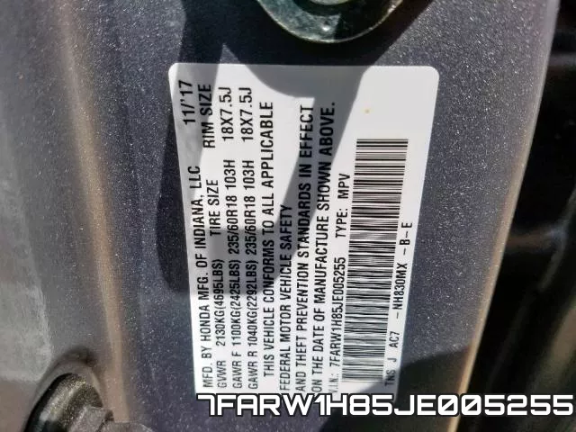 7FARW1H85JE005255 фото 2