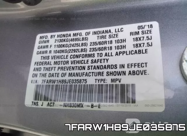7FARW1H89JE035875 фото 10