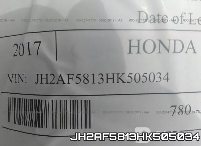 JH2AF5813HK505034 фото 2
