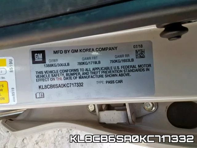 KL8CB6SA0KC717332 фото 2