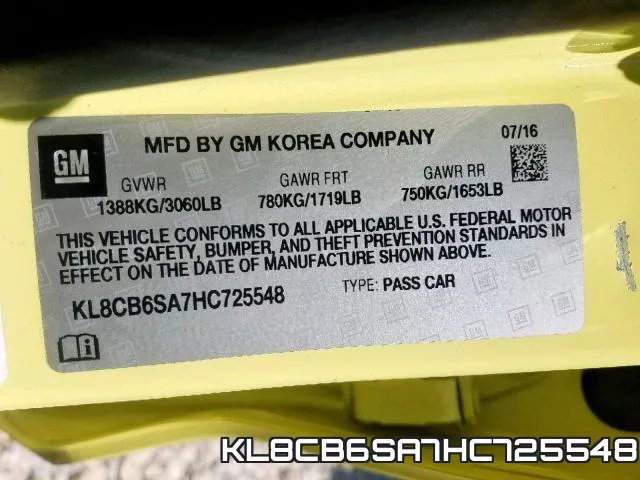 KL8CB6SA7HC725548 фото 2