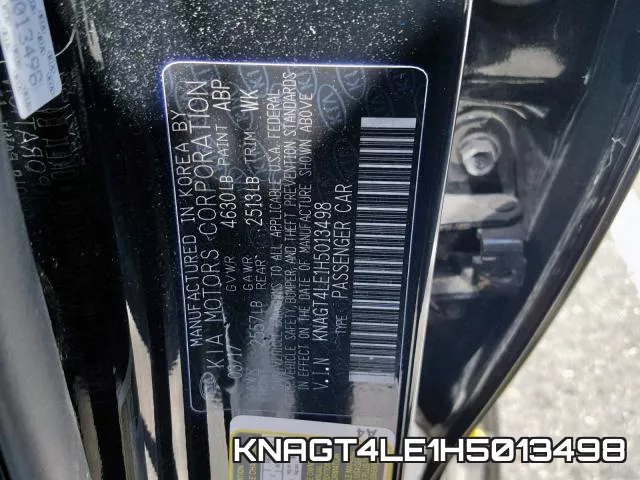 KNAGT4LE1H5013498 фото 2