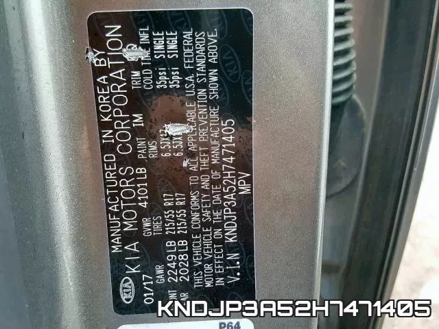 KNDJP3A52H7471405 фото 2
