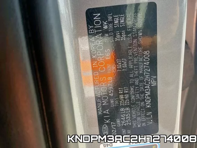 KNDPM3AC2H7274008 фото 2