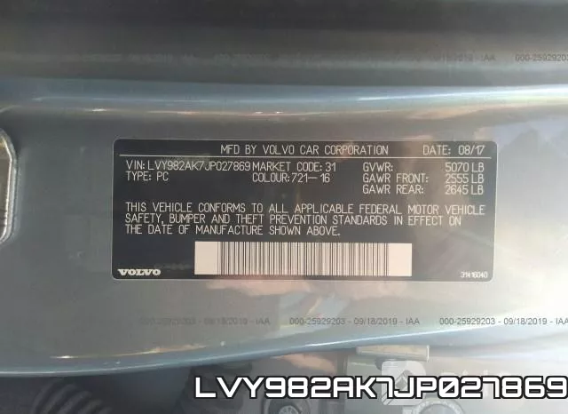 LVY982AK7JP027869 фото 10