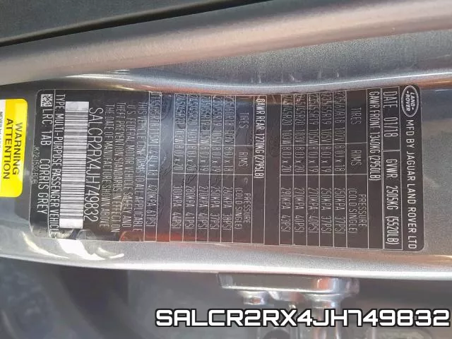 SALCR2RX4JH749832 фото 2
