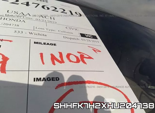 SHHFK7H2XHU204738 фото 8