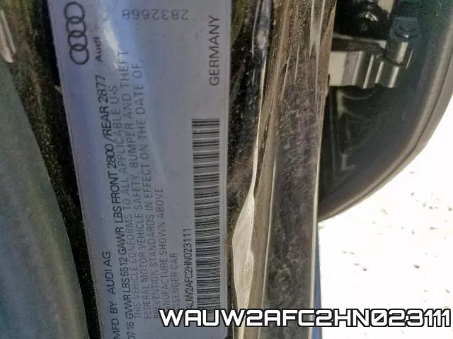 WAUW2AFC2HN023111 фото 2