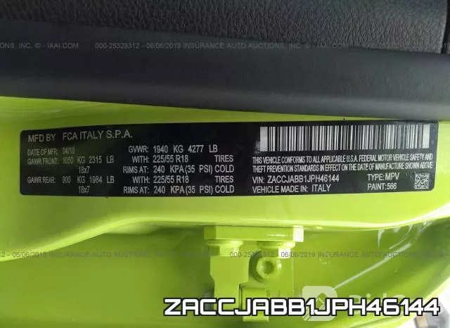 ZACCJABB1JPH46144 фото 10