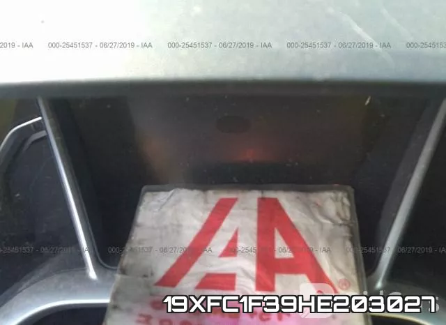 19XFC1F39HE203027 фото 8