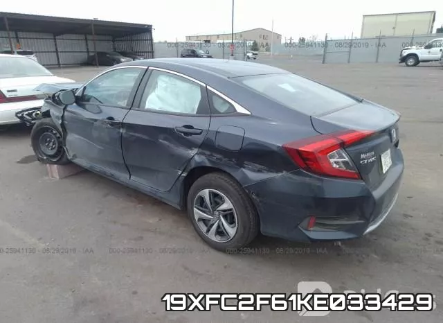 19XFC2F61KE033429 фото 4