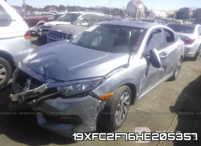 19XFC2F76HE205357 фото 3