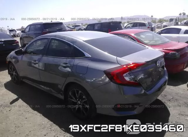 19XFC2F81KE039460 фото 4