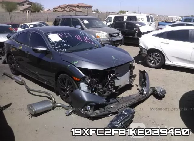 19XFC2F81KE039460 фото 7