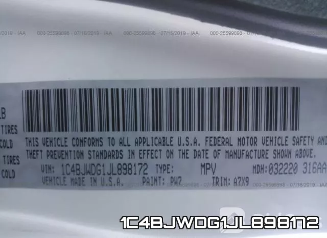 1C4BJWDG1JL898172 фото 10