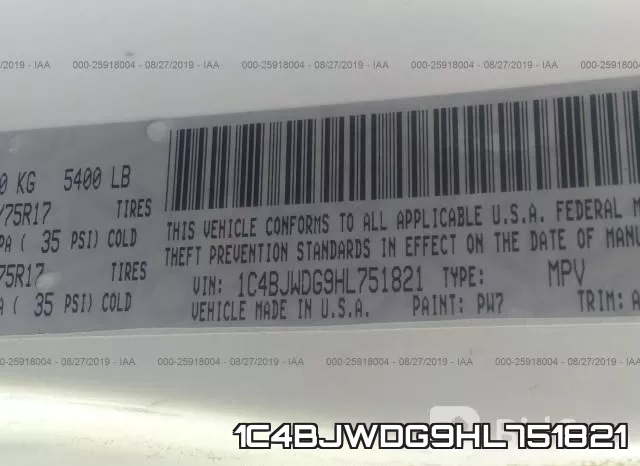 1C4BJWDG9HL751821 фото 10