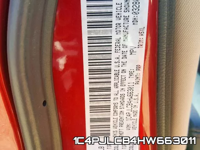 1C4PJLCB4HW663011 фото 2