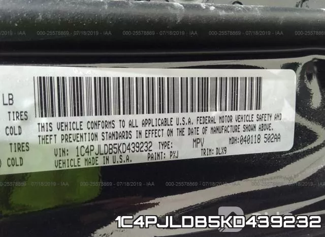 1C4PJLDB5KD439232 фото 10