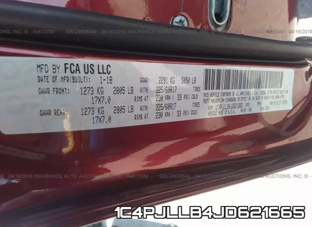 1C4PJLLB4JD621665 фото 10