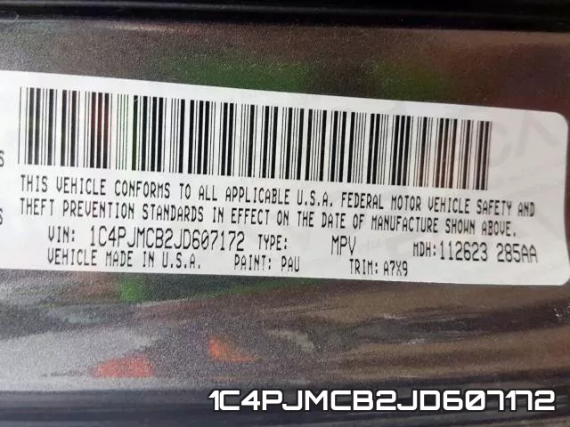 1C4PJMCB2JD607172 фото 2