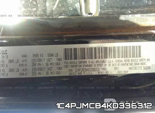 1C4PJMCB4KD336312 фото 10