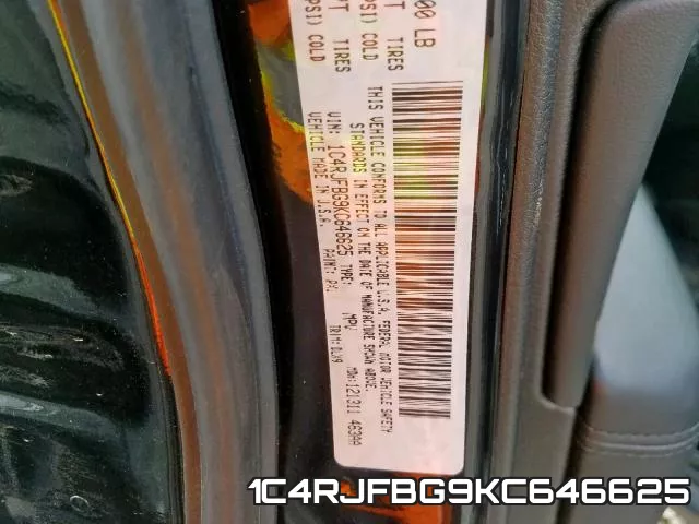 1C4RJFBG9KC646625 фото 2