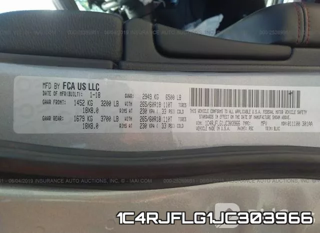 1C4RJFLG1JC303966 фото 10