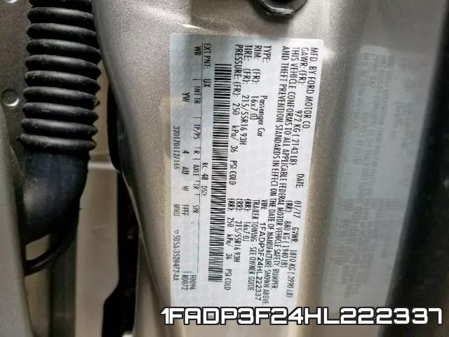 1FADP3F24HL222337 фото 2