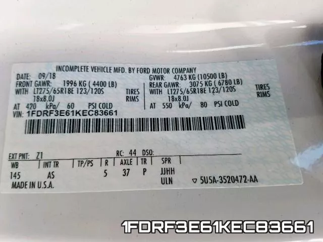 1FDRF3E61KEC83661 фото 2