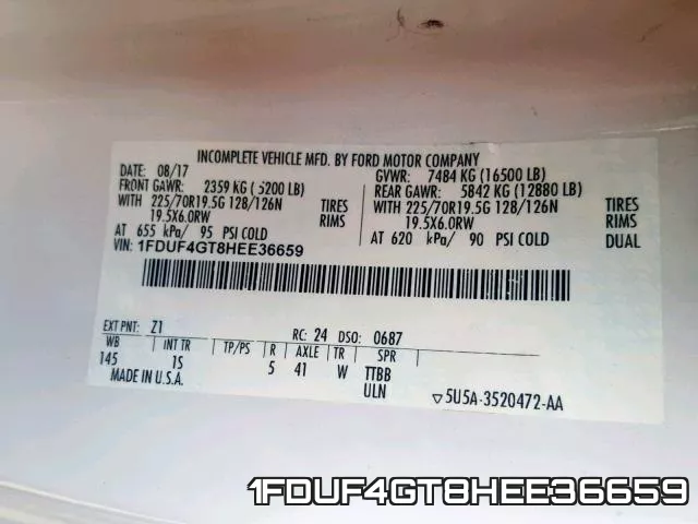 1FDUF4GT8HEE36659 фото 2