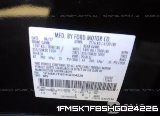1FM5K7F85HGD24226 фото 10