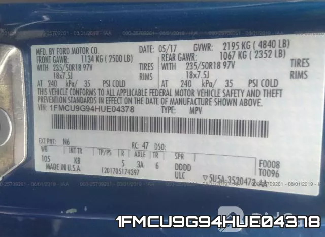 1FMCU9G94HUE04378 фото 10