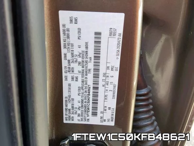 1FTEW1C50KFB48621 фото 2
