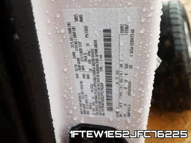 1FTEW1E52JFC76225 фото 2